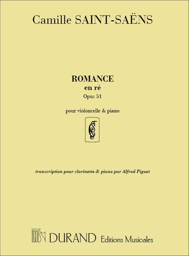 Romance Op 51 Clarinette-Piano (Piguet)